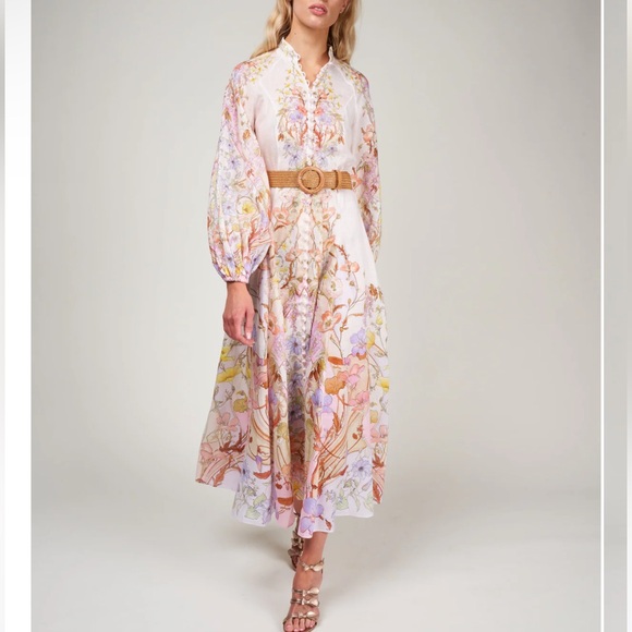 Zimmermann Dresses & Skirts - Zimmermann linen maxi shirtdress